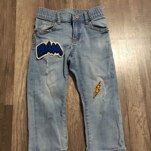BabyGap Embroidered “patch” jeans
